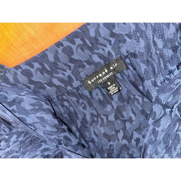 Current Air ANTHROPOLOGIE  Navy Sleeveless  Buttoned Square Neck Mini  Dress S - Picture 8 of 9